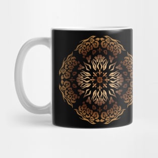 Ombre Animal Print Mandala Mug